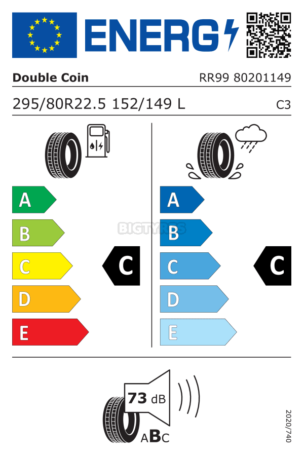 295/80R22.5 DOUBLE COIN RR99 (TL) (18 PLY) (ALL POSITION) (152/149L) (ON/OFF)