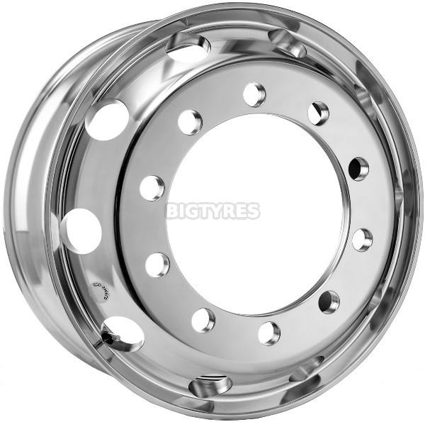 8.25X22.5 10 STUD ALLOY WHEEL ECO SHIELD POLISHED (335/281/ET170/26) (EASY CLEAN)