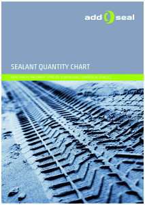 Sealant Quantity Chart