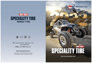 Wanda Speciality Tyres - Complete Catalogue 2022-2023