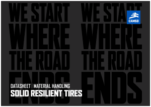Camso Solid Resilient Tyres Data Sheet