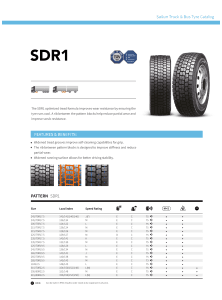 Sailun SDR1 Data Sheet
